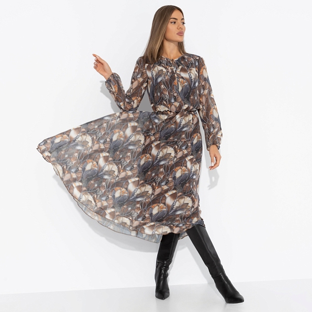 Платье Летящие мгновения (brown)