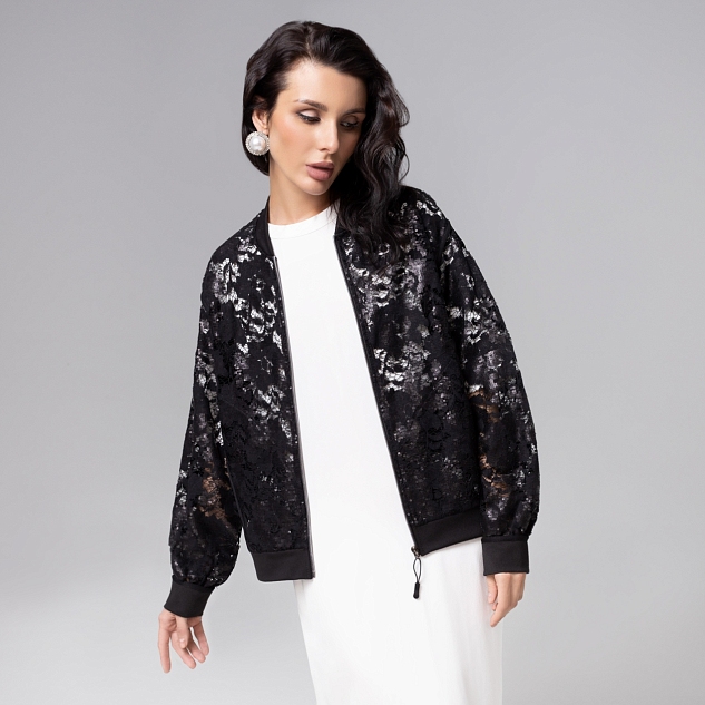 Бомбер Секрет смелости (чёрный)