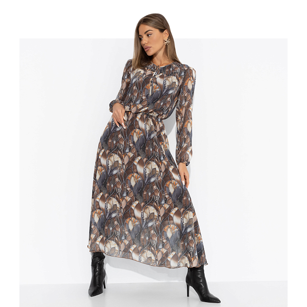 Платье Летящие мгновения (brown)
