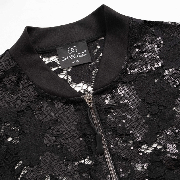 Бомбер Секрет смелости (чёрный)