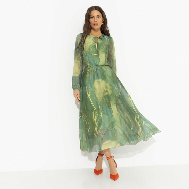 Платье Летящие мгновения (green, new)